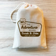 Load image into Gallery viewer, National Park Custom Wedding Favor bags - Adventure Begins Wedding Favors
