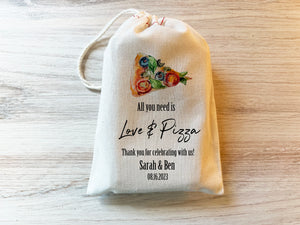 Love and Pizza - Wedding Shower Favor Bag