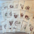 Load image into Gallery viewer, Santa Claus Retro Advent Calendar Christmas Holiday Bags