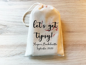 Let's Get Tipsy Wine Party Favor Bags