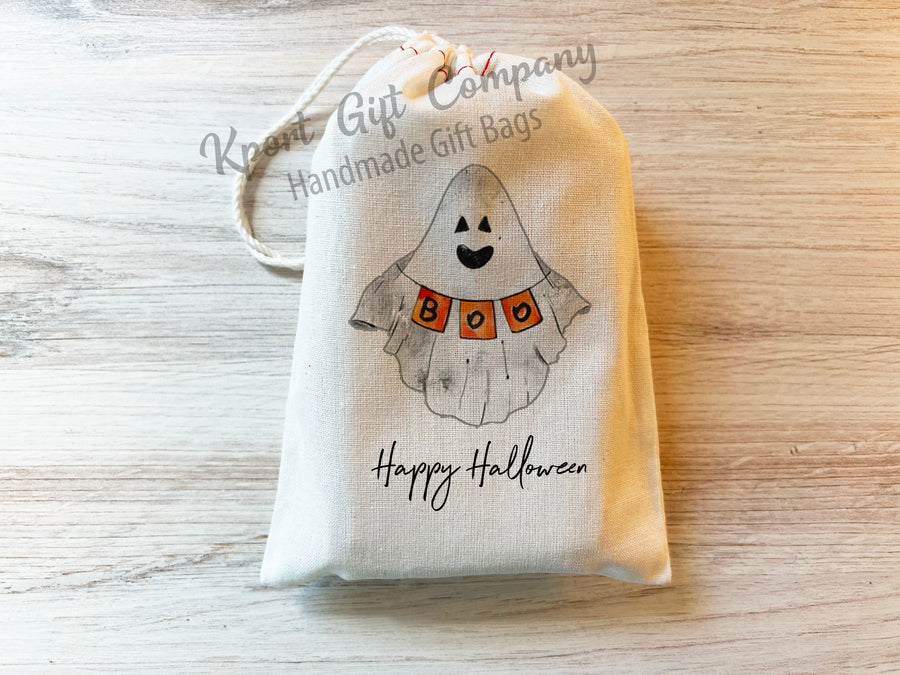 Boo Ghost Halloween Favor Bag