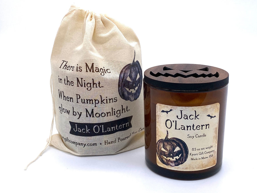 Jack O'Lantern Halloween Candle - Pumpkin Scented Candle - Soy Candle