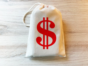 Dollar Sign Money Bag Favor Gift Bag