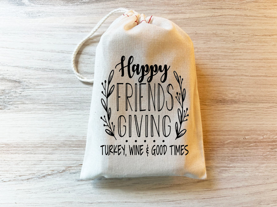 Friendsgiving Thanksgiving Holiday Favor Gift Bags