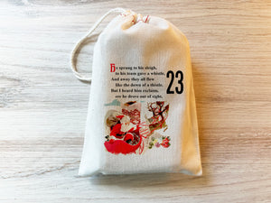 Night Before Christmas Advent Calendar Christmas Bags